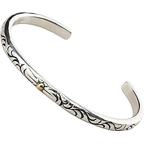 Amazon.co.jp: シルバー925 唐草 太陽神バングル 925 銀