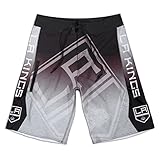 KLEW NHL Los Angeles Kingsグラデーションボードショーツ、ミディアム、ブラック