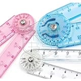 qshoic Midoriパッケージメール日本Midoriカラーひな形プラスチック透明、柔軟な実用的ルーラールーラー分度器 4365367649009