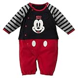 西松屋 ディズニー セパレート風長袖コンビドレス（ミッキー/ミニー）【新生児50-60cm】 新生児 ミッキー