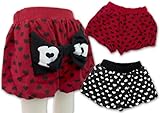 (アイラブパパアンドママ)【I lovePaPa&Mama】 アイラブパパ&ママ 後ろリボン ショートバルーンパンツ 80cm/90cm/95cm 80 ブラック