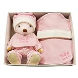 【プティルウ社製】 おそろいロンパースセットMiu（PK） 『お誕生日・お名前入れ対応商品』 出産祝い 女の子 人気 ギフトセット プレゼント 赤ちゃん 名前