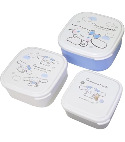 Amazon.co.jp: サンリオ(SANRIO)シナモロール ランチボックス3個セット