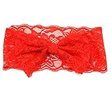 赤ちゃんヘッドバンドヘアバンドヘアアクセサリーヘアバンドヘッドバンドクリップ赤ちゃんヘッドバンドの髪飾り (赤)