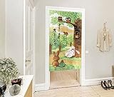 Doorway Decoration Noren Curtains Cartoon Turtle and Rabbit Pattern [並行輸入品]