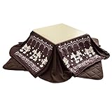 Disney(ディズニー) こたつ 3点セット 折れ脚 省スペース 幅70cm 本体ナチュラル×布団ブラウン 22700007 01