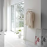 【商品名】スチール製 コートハンガー(  ホワイト）コートスタンド ハンガーラック シンプル ホテルスタイル コートラック 衣類収納 玄関収納 新生活 一人暮らしにもオススメ 【サイズ】幅38.5×奥行42×高さ160cm MK