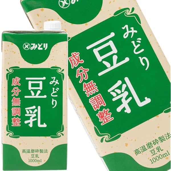 Amazon.co.jp: 九州乳業 みどり豆乳 成分無調整豆乳 1L紙パック