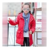 子供服　冬　ダウンジャケット　保温性よく　厚くする　ファッション　軽快　着心地良い　レッド　120cm
