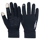 冬暖かい手袋、URBESTタッチ画面ショートメッセージユニセックスCold Weather手袋熱手袋サイクリング手袋 ブラック