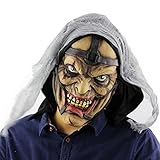 [EnergyPower] ハロウィン・パーティー用マスク ゾンビ 鬼 拘束男 頭部全体をカバーする超リアルマスク 怖いです！ 死体 悪魔 宇宙人 サタン デーモン ウィッグ お面 仮面 かぶりもの cosplay 変身 変装 Halloweenグッズ コスプレ衣装 フルフェイス クリスマス 仮装大会 学園祭 文化祭 イベント お化け屋敷 お祭り 妖怪 モンスター 怪物 ホラー ジョークアイテム