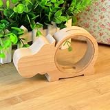 SHINA透明木製動物貯金箱、Hippo