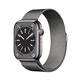 Apple Watch Series 8 GPS + Cellularモデル 45mmケース グラファイトステンレススチールケースとグラファ