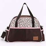 マザーズバッグ 大容量 おしゃれ 便利 赤ちゃん 斜めがけ ヒョウ柄【Rush.Cオリジナルハンカチセット】142