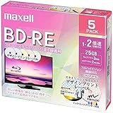マクセル株式会社 録画用BD-RE デザインプリントレーベルディスク 1層25GB 1～2倍速対応 5枚入 BEV25PME.5S