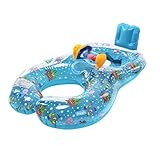 JETTINGBUY Safe Inflatable Mother Baby Swim Float Raft Kid, Fish by JETTINGBUY