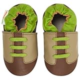 モモ ベビー 乳児/幼児用コントラスト スニーカー デザイン ソフト ソール レザー シューズ ネイビー 18-24 ヶ月/米国幼児用サイズ6-7 M (インポート)