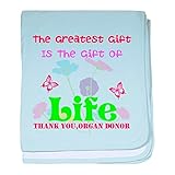 CafePress – the Greatest Gift – スーパーソフトベビー毛布、新生児おくるみ ブルー 085755456825CD2