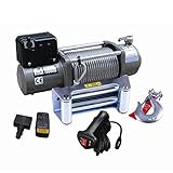 強力電動ウインチ Max7620kg DC12V 無線リモコン付き 防水 ウィンチ 牽引 ボート ジェットスキー ホイスト 巻上げ機