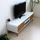 決算大セール テレビ台 ローボード 150ｃｍ幅 完成品 ＴＶボード 北欧 ナチュラル＆ホワイト HMA005NAWH