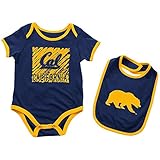 幼児Cal Berkeley Golden Bearsボディスーツとよだれかけセット