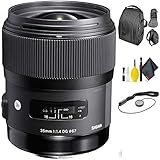 Sigma (シグマ) 35mm f/1.4 DG HSM アートレンズ キャノン用 + デラックスレンズクリーニングキット