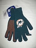 NFL Miami Dolphinsニット作業グローブW /ラバーグリップ