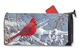 Cardinalで雪冬LargeメールボックスカバーBerries Oversized MailWraps