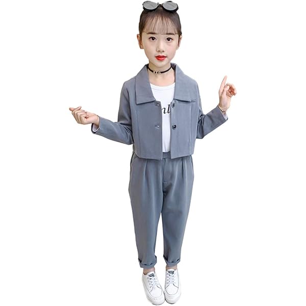 Amazon | [D.IIZOO] 子供服 テーラードジャケット 女の子 スーツ