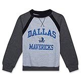 NBA Boys長袖アスレチックスポーツチームロゴクルーネックフリーススウェットシャツ L
