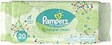 Pampers Natural Clean Wipes, 20 Wipes (Pack of 3) by Pampers [並行輸入品]