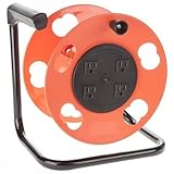 Bayco SL-2000PDQ Cord Storage Reel with 4 Outlets and Resettable 15-Amp Circuit Breaker [並行輸入品]