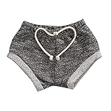 ベビー　子供服　ショートパンツ　女の子　男の子　ハーフパンツ　無地　柔らかい　可愛い　キッズ　赤ちゃん　PPパンツ　出産祝い　お出かけ　普段着 (80, グレー)