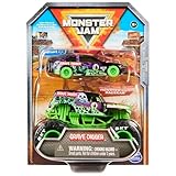 Monster Jam 公式 1:64スケール ダイキャスト 2パック シリーズ5 モンスタートラックとレースカー:墓掘り