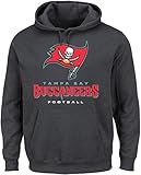 NFL Tampa Bay BuccaneersメンズOur Team長袖スクリーン印刷フード付きフリースプルオーバー、XL、チャコールヘザー