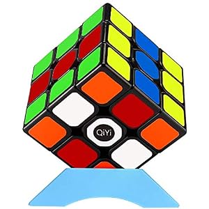QiYi Magic Cube [2020最新] 魔方 3x3 競技用 立体パズル ポップ防止 知育玩具【6面完成攻略書…