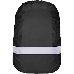 リュックカバー 防水 レインカバー 雨よけ ザックカバー 6色 5サイズ(15-90L) 反射テープ クロスバックル 落…