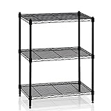 Furinno WS15002 Wayar Heavy Duty Wire Shelving System, 3-Tier, Black by Furinno