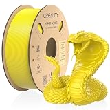Creality 3DプリンタフィラメントHyper PLAフィラメント、Creality PLA 3D印刷フィラメント、高速印刷用、耐久性、滑らかさ、寸法精度+/-0.002 mm、1KG/2.2ポンド/スプール（イエロー）