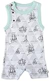 Finn + Emma Organic Cotton Baby Boy Romper 9-12m - Boat by Finn + Emma [並行輸入品]