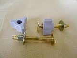 Nuflush 2つと1四半期( 2.25 )インチToilet Seatボルト、銅Coatedステンレススチール