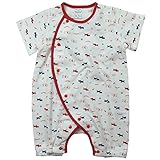 《年間定番》Babbun(バブーン)40/2天竺ダックスPtフィットオール 70cm /エンジ NO.KK-31-2428