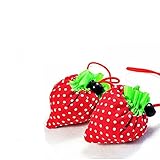 Perfectgoing バック ショッピングバッグ イチゴバック かわいい 折りたたみパッケージ シングルショルダーバッグ