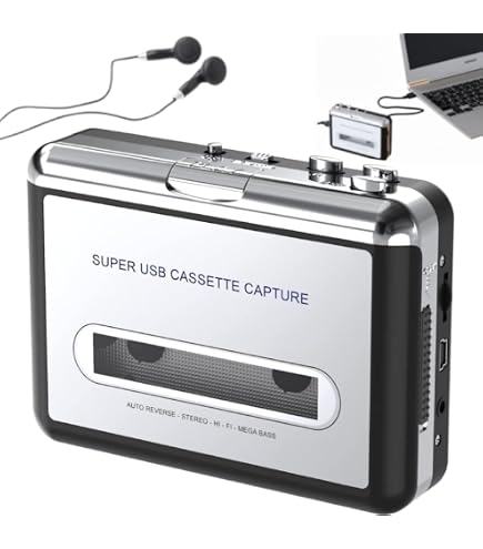 Amazon | DIGITNOWカセットプレーヤー - カセットテープをUSB経由でMP3