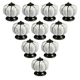 abcGoodefg® Ceramic Pumpkin Knobs for Dresser Drawer Kitchen Cabinet Door Cupboard Pulls Handles (Wh