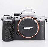 Mebont ステッカーは、対応Sony対応 ソニー A7M3 A7R3A に適合する保護装飾ステッカーで、耐擦傷性、耐摩耗性を備えたカメラスキン保護フィルムつやつやシルバートップ+マットブラック地