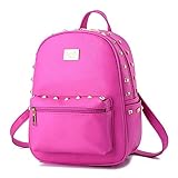 Hydne GirlレディースファッショナブルGentlewomanly大容量リベットバックパック肩バッグ