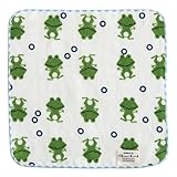 シンジカトウ ひだまり暮らしの和タオル タオルチーフ くるりカエル SKTC014-34