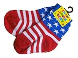 ベビーソックス　クルータイプ　（US　Flag)
