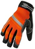 Ergodyne ProFlex 872 Hi-Vis Mesh Trades Gloves, X-Large by Ergodyne